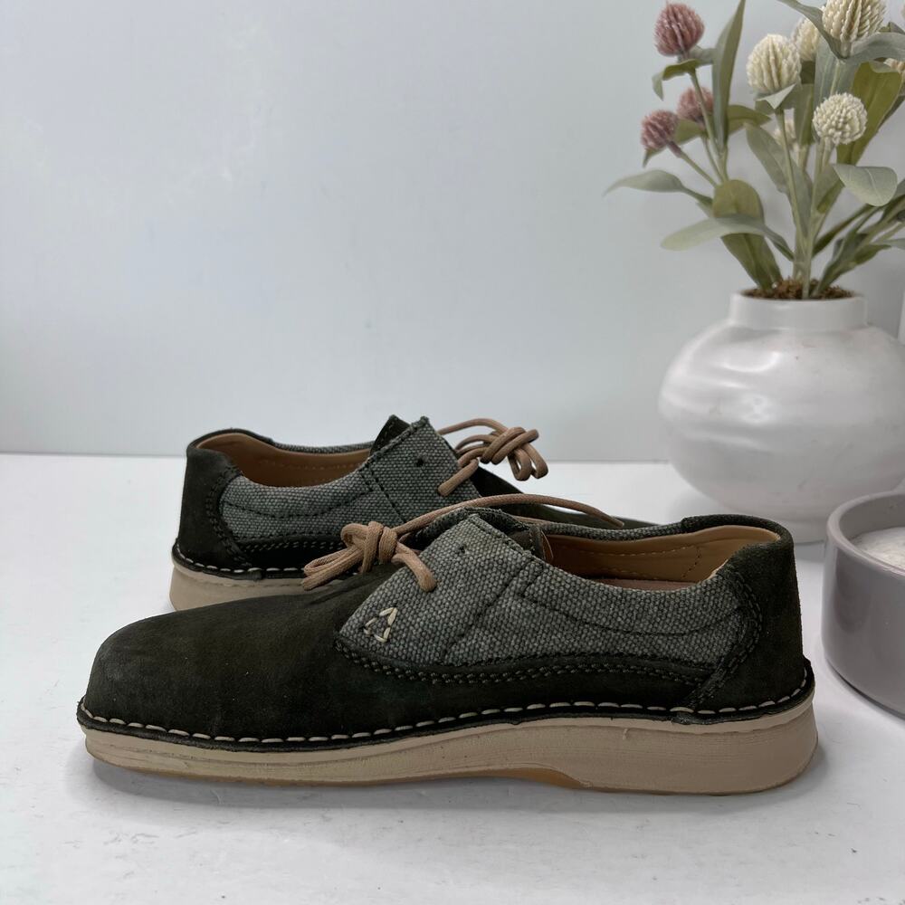 Birkenstock Memphis Leather/Fabric Shoe Blue Women 5/Men 3/EU36 Regular Fit - Picture 6 of 9